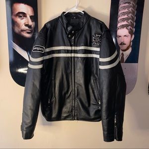 Vintage West Coast Choppers Biker Leather Jacket